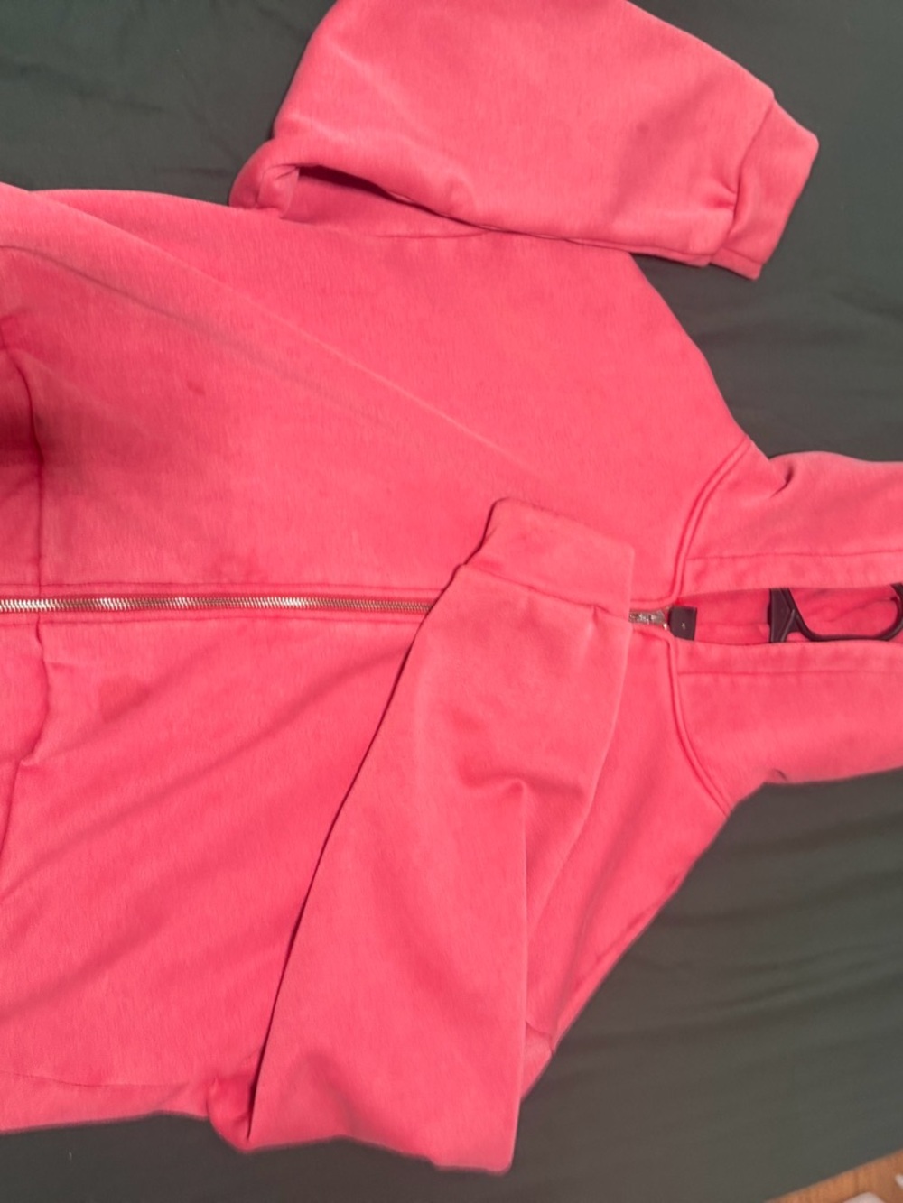 Pink Zip-Up Hoodie - Bright Pink Hooded Sweatshirt